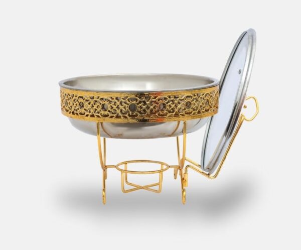 Gold 4L Round Chafing Dish