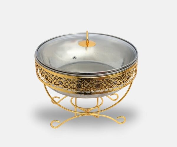 Gold 4L Round Chafing Dish