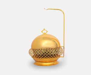 Gold 6L Round Chafing Dish