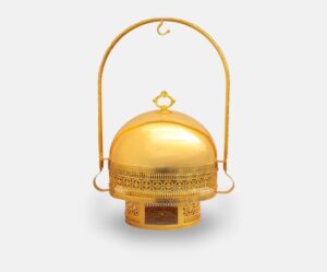 Gold 8L Round Chafing Dish
