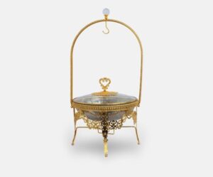 Gold 8L Round Chafing dish (3)