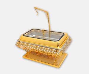 Gold 9L Rectangle Chafing Dish