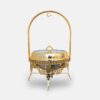 Gold 9L Round Chafing Dish