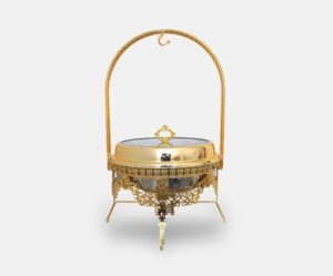 Gold 9L Round Chafing Dish