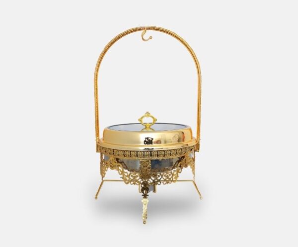 Gold 9L Round Chafing Dish
