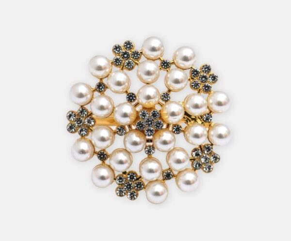 Gold Pearl Napkin Ring