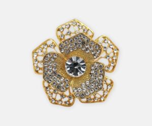 Gold Rose Napkin Ring