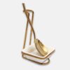 Gold Serving Spoon with Base