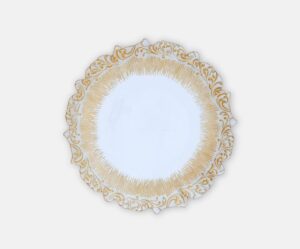 13" Gold Trimmed Charger Plate