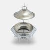 Silver 4L Hexagon Chafing Dish (2)