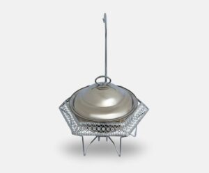 Silver 4L Hexagon Chafing Dish