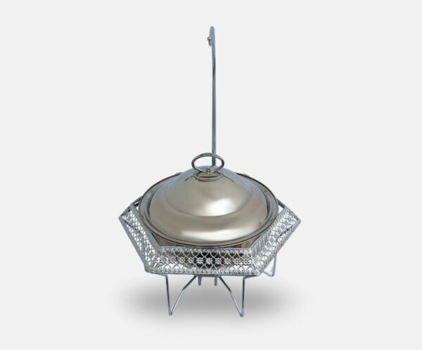 Silver 4L Hexagon Chafing Dish