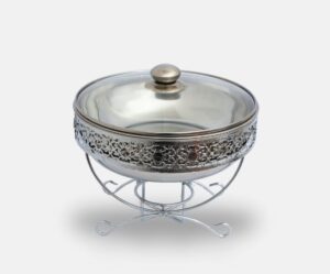 Silver 4L Round Chafing Dish