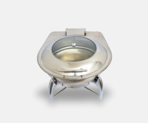Silver 6L Round Chafing Dish