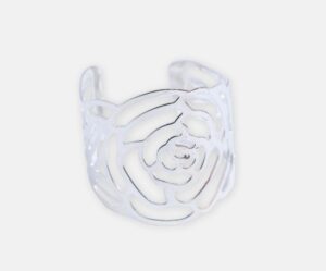 Silver Flower Napkin Ring