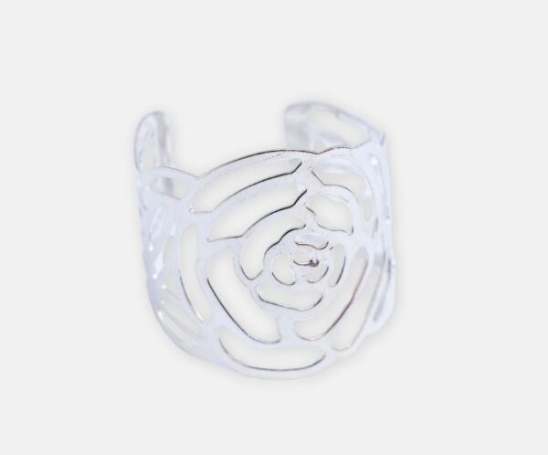 Silver Flower Napkin Ring