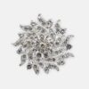 Silver Flower Napkin Ring with Studs