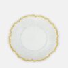Transparent Gold Edge Charger Plate