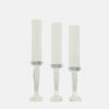 3-Set Crystal Taper Candle Holder
