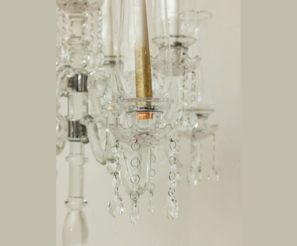 9-Arm Crystal Candelabra