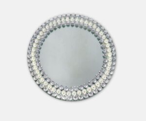 Mirror Charger Plate with Pearl
